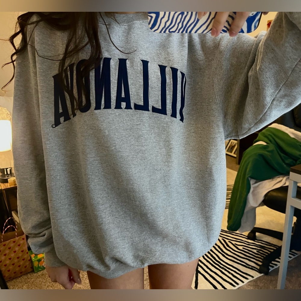 COPY - Vintage Style Grey Champion Villanova Crewneck Sweatshirt